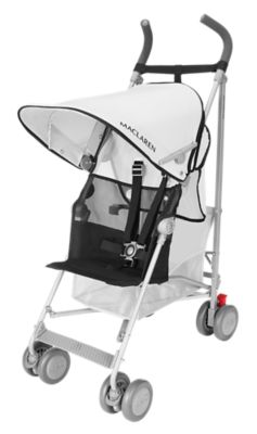 black maclaren stroller