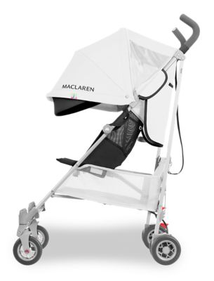 black maclaren stroller